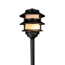 PLB22 Cast Brass Pagoda LED 12V Low Voltage Pathway Outdoor Lighting Landscape Fixture by Kings Outdoor Lighting