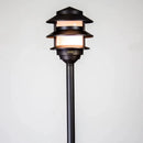PLB22 Cast Brass Pagoda LED 12V Low Voltage Pathway Outdoor Lighting Landscape Fixture by Kings Outdoor Lighting