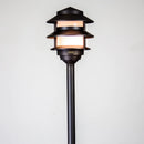PLB22 Cast Brass Pagoda LED 12V Low Voltage Pathway Outdoor Lighting Landscape Fixture