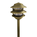 PLB22 Cast Brass Pagoda LED 12V Low Voltage Pathway Outdoor Lighting Landscape Fixture