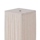Modern Fabric Column Floor Lamp with Pleated Shade by EP Designlab LLC