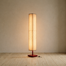 Modern Fabric Column Floor Lamp with Pleated Shade by EP Designlab LLC