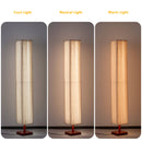 Modern Fabric Column Floor Lamp with Pleated Shade by EP Designlab LLC