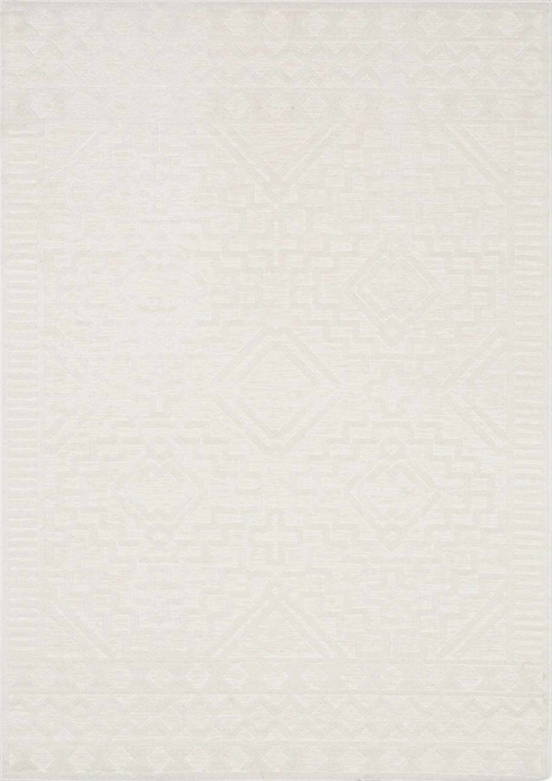 Plumtree 3D White Outdoor Rug