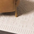 Plumtree 3D White Outdoor Rug