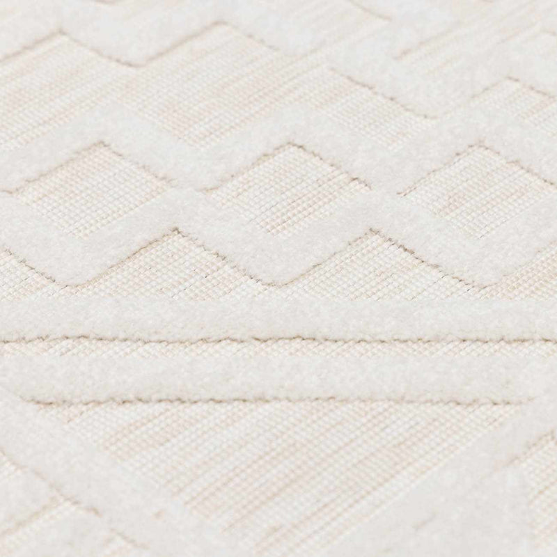 Plumtree 3D White Outdoor Rug