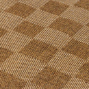 Kuval Checkered Brown Rug