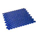 Cobalt Blue 12x12 Glossy Penny Round Glass Mosaic Tile (5 pack, 5 sq ft/case)