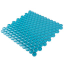 Sapphire Blue 12x12 Glossy Penny Round Glass Mosaic Tile (5 pack, 5 sq ft/case) - Sample