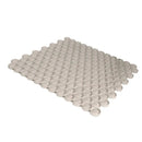 Beige 12x12 Glossy Penny Round Glass Mosaic Tile (5 pack, 5 sq ft/case) by Apollo Tile