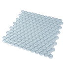 Gray 12x12 Glossy Penny Round Glass Mosaic Tile (5 pack, 5 sq ft/case)