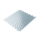 Gray 12x12 Glossy Penny Round Glass Mosaic Tile (5 pack, 5 sq ft/case) - Sample