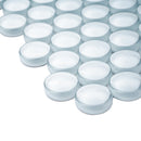 Gray 12x12 Glossy Penny Round Glass Mosaic Tile (5 pack, 5 sq ft/case) - Sample