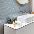 Gray 12x12 Glossy Penny Round Glass Mosaic Tile (5 pack, 5 sq ft/case)