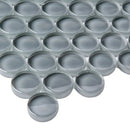 Coin Gray 12x12 Glossy Penny Round Glass Mosaic Tile (5 pack, 5 sq ft/case) by Apollo Tile