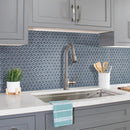 Coin Gray 12x12 Glossy Penny Round Glass Mosaic Tile (5 pack, 5 sq ft/case) by Apollo Tile