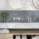 Coin Gray 12x12 Glossy Penny Round Glass Mosaic Tile (5 pack, 5 sq ft/case) by Apollo Tile
