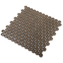Ash Gray 12x12 Glossy Penny Round Glass Mosaic Tile (5 pack, 5 sq ft/case) - Sample