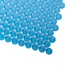 Cerulean Blue 12x12 Glossy Penny Round Glass Mosaic Tile (5 pack, 5 sq ft/case) - Sample