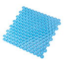 Cerulean Blue 12x12 Glossy Penny Round Glass Mosaic Tile (5 pack, 5 sq ft/case)
