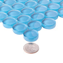 Cerulean Blue 12x12 Glossy Penny Round Glass Mosaic Tile (5 pack, 5 sq ft/case)