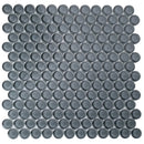 Coin Gray 12x12 Glossy Penny Round Glass Mosaic Tile (5 pack, 5 sq ft/case)
