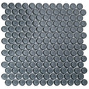 Coin Gray 12x12 Glossy Penny Round Glass Mosaic Tile (5 pack, 5 sq ft/case) by Apollo Tile