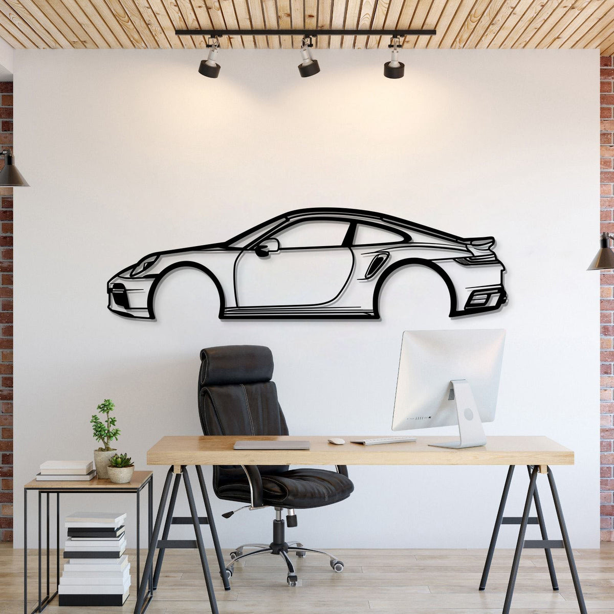 911 Type 993 Metal Car Wall Art - MT0845