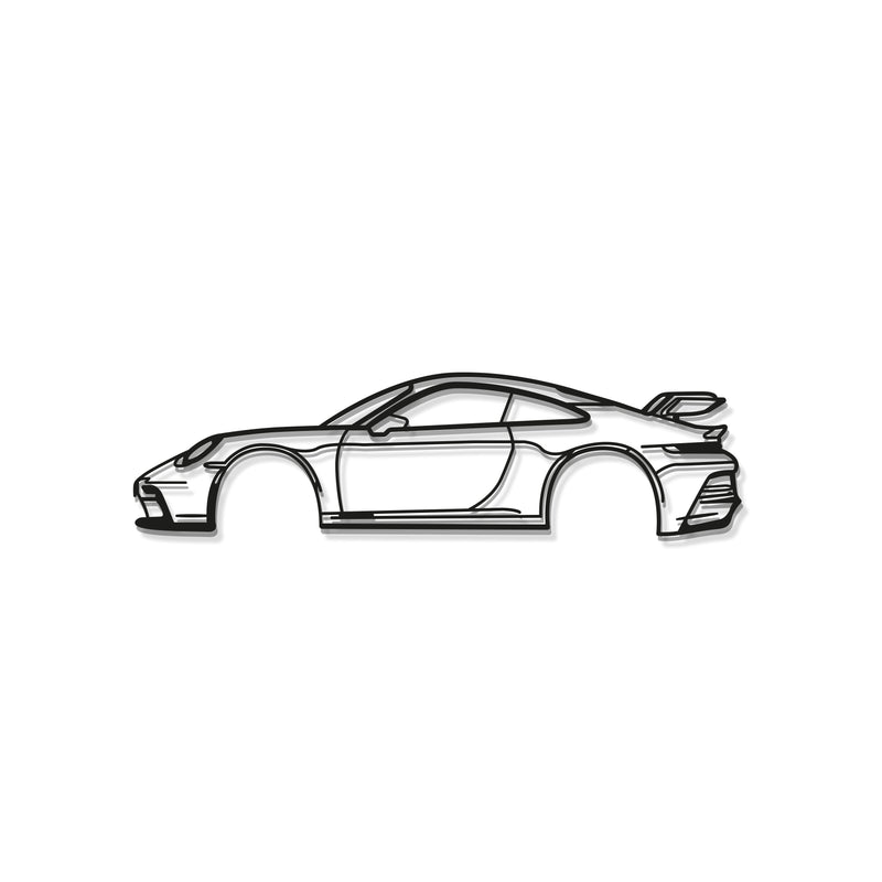 911 GT3 Model 992 Metal Car Wall Art - MT0855