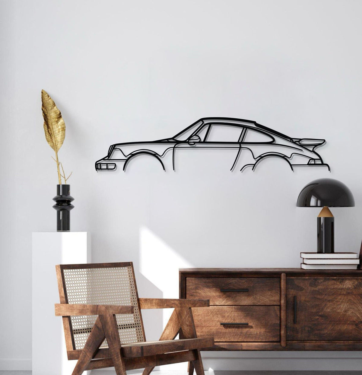 911 Turbo Model 964 Metal Car Wall Art - MT0874, photo 2 of 8