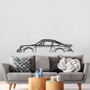 911 Turbo Model 964 Metal Car Wall Art - MT0874