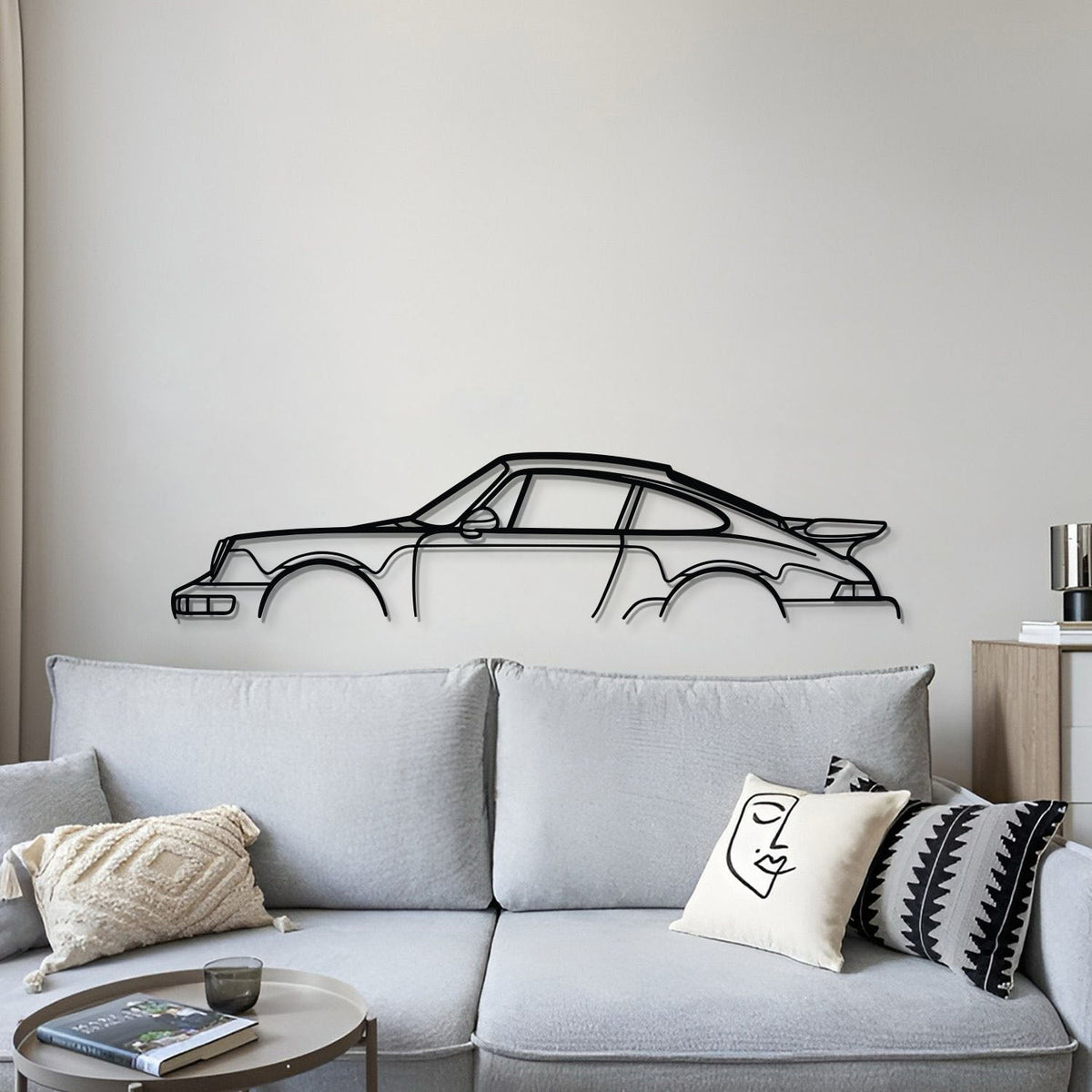 911 Turbo Model 964 Metal Car Wall Art - MT0874, photo 4 of 8