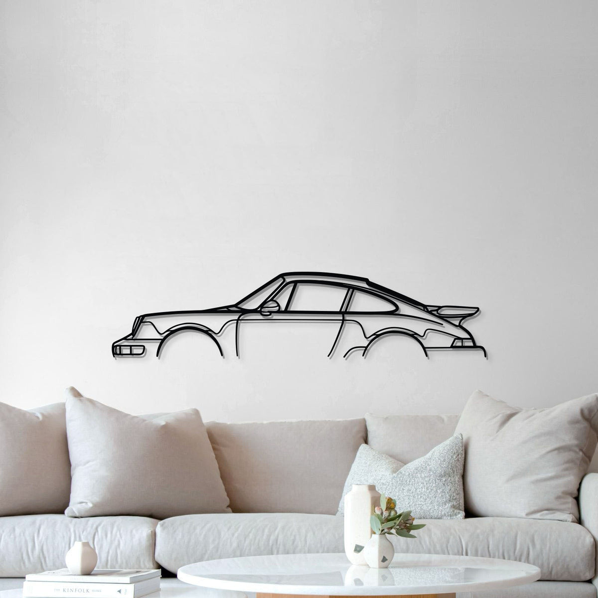 911 Turbo Model 964 Metal Car Wall Art - MT0874, photo 5 of 8