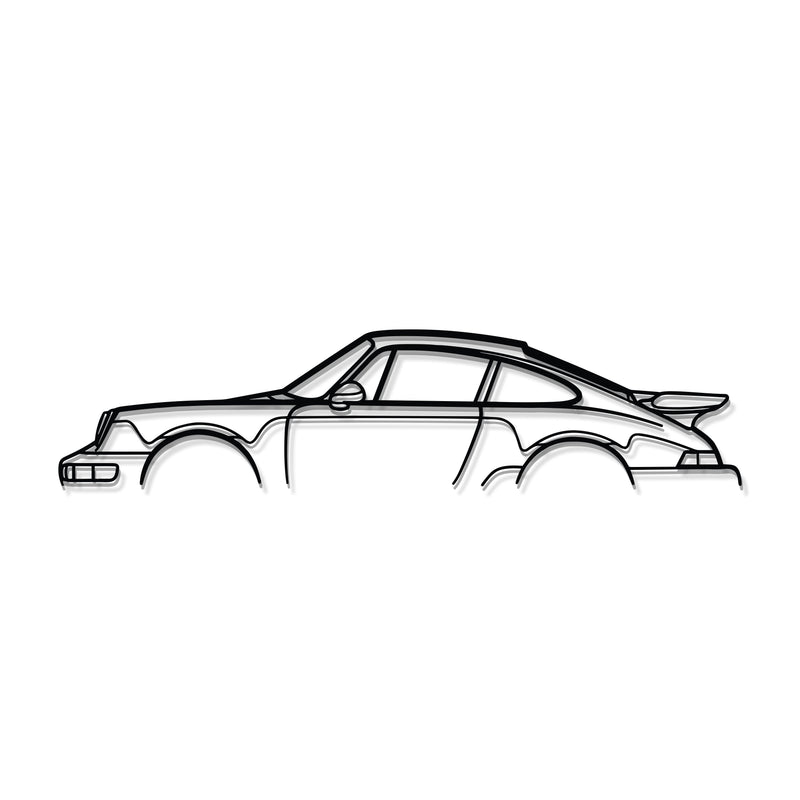 911 Turbo Model 964 Metal Car Wall Art - MT0874