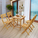 Tranquillo Anya Solid Wood Folding Chairs - Set of 2 Acacia Wood