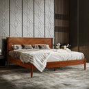 Panthera Solid Wood Bed Frame With Headboard by Megsu