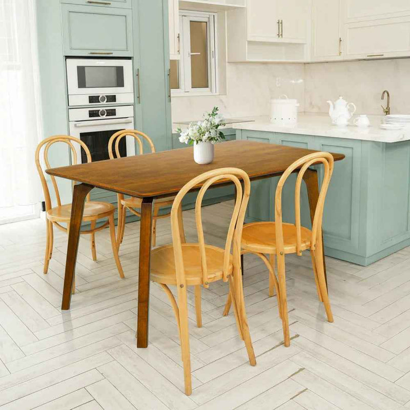 Acacia Verve 48" Solid Wood Dining Table - Ideal Kitchen Table for 4