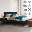 [Buy 1 Get 1] Aurora Solid Wood Bed Frame & Nightstand by Megsu