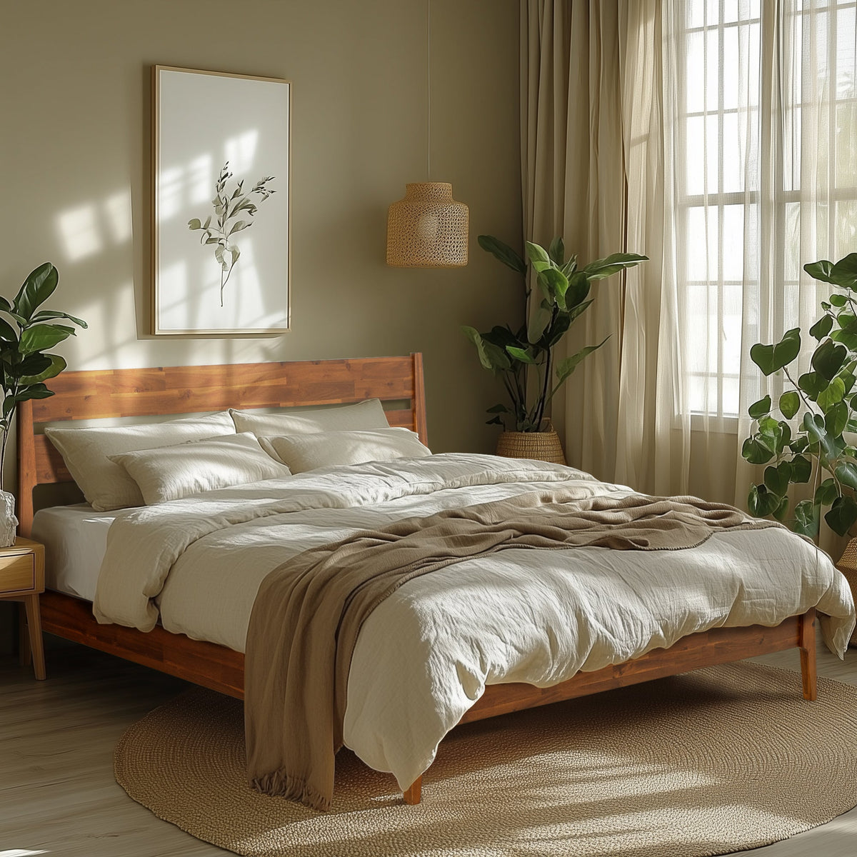 Callisto Solid Wood Bed Frame, photo 15 of 23