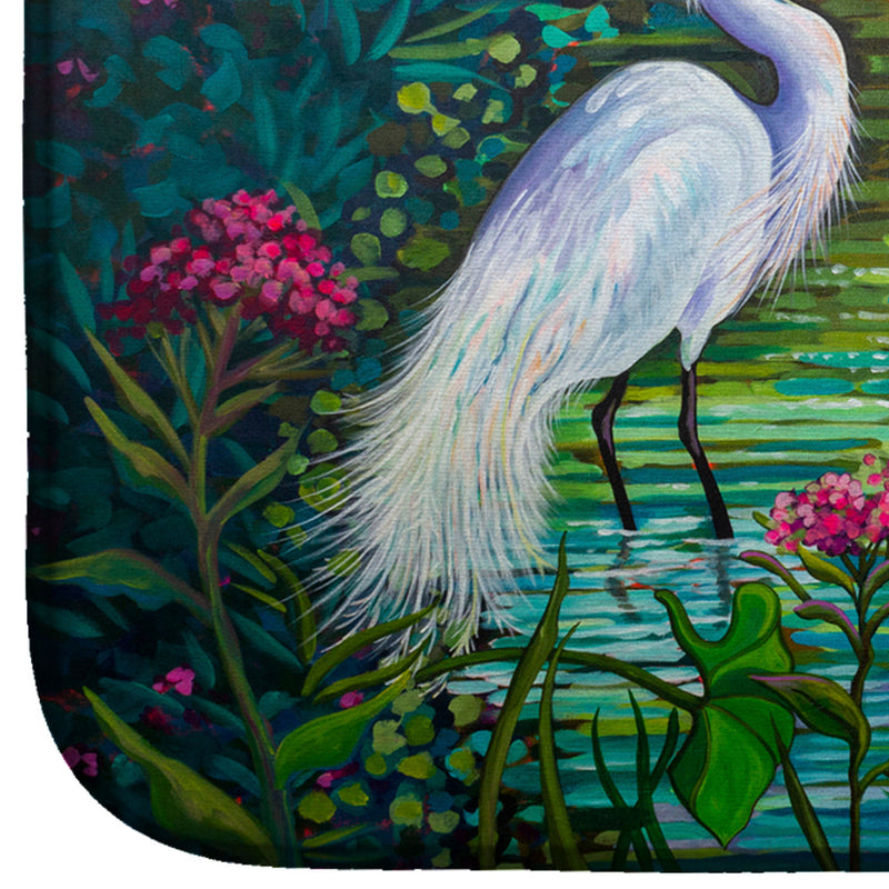 Testing the Waters Heron Dish Drying Mat – Absorbent, Artistic Kitchen Essentials PPD3023DDM