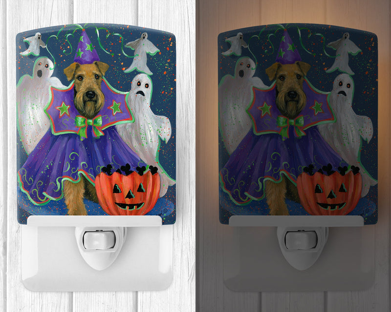 Airedale Boo Hoo Halloween Ceramic Night Light PPP3002CNL