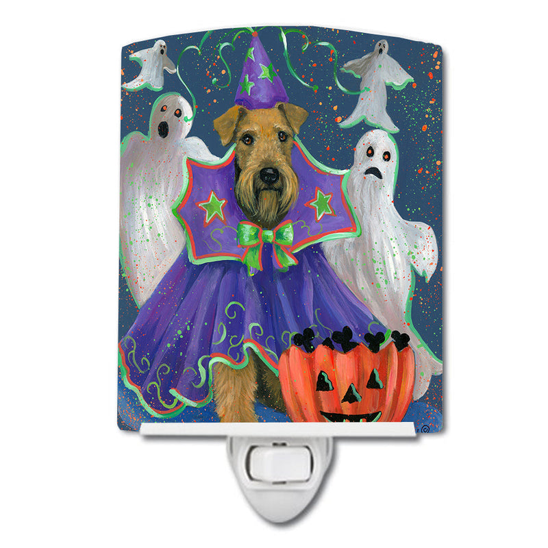 Airedale Boo Hoo Halloween Ceramic Night Light PPP3002CNL