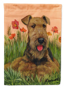 Airedale Terrier Poppies Garden Flag – Decorative Outdoor Yard Flag PPP3003GF