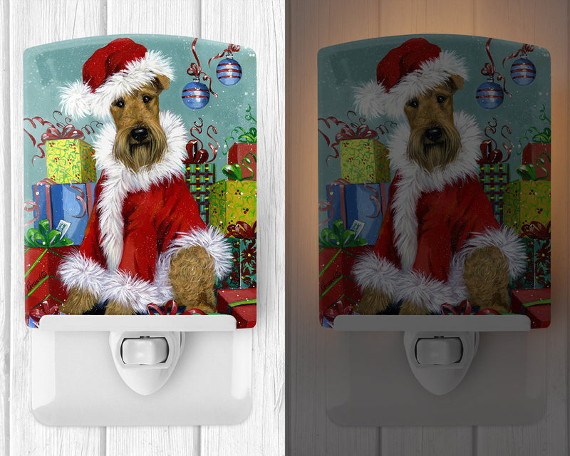 Airedale Santa Christmas Ceramic Night Light PPP3004CNL