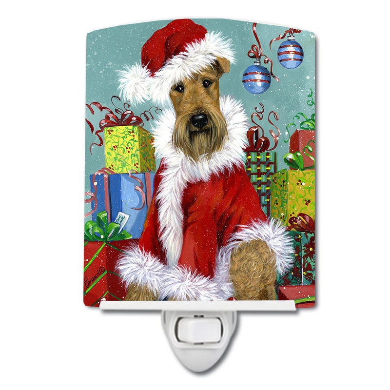 Airedale Santa Christmas Ceramic Night Light PPP3004CNL