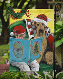 Airedale Storybook Tails Christmas Garden Flag – Decorative Outdoor Yard Flag PPP3006GF