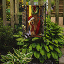 Airedale Welcome Home Christmas Garden Flag – Decorative Outdoor Yard Flag PPP3007GF