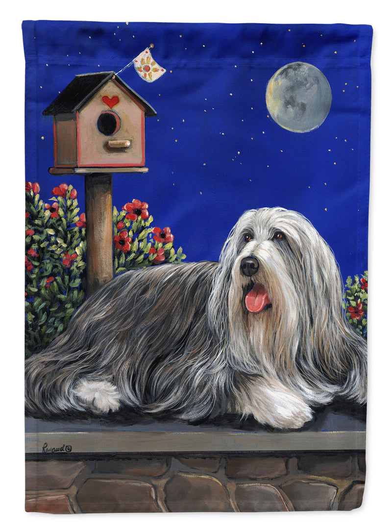 Bearded Collie Moon shine Garden Flag – Decorative Outdoor Yard Flag PPP3018GF