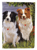 Border Collie Patrol Flag Canvas House Size PPP3029CHF