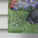 Border Collie Crossing Flag Canvas House Size PPP3030CHF